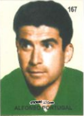 Sticker Alfonso Portugal - Campeonato Mundial de Futbol 1958 Suecia n. 167 - IMPORTADORES PERUANOS