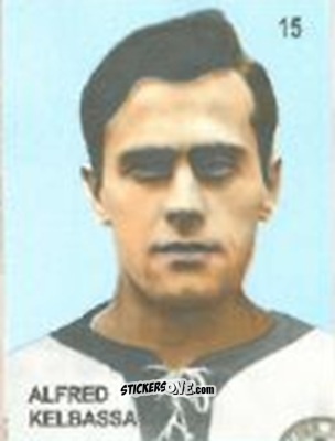Figurina Alfred Kelbassa - Campeonato Mundial de Futbol 1958 Suecia n. 15 - IMPORTADORES PERUANOS