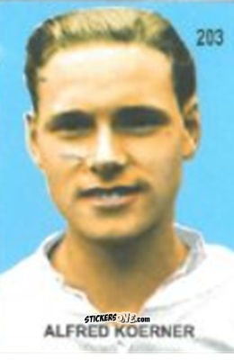 Figurina Alfred Körner - Campeonato Mundial de Futbol 1958 Suecia n. 203 - IMPORTADORES PERUANOS