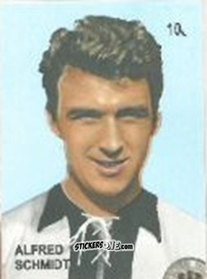 Figurina Alfred Schmidt - Campeonato Mundial de Futbol 1958 Suecia n. 10 - IMPORTADORES PERUANOS