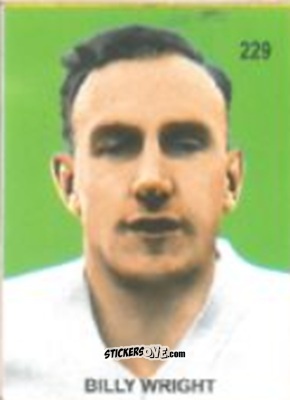 Figurina Billy Wright - Campeonato Mundial de Futbol 1958 Suecia n. 229 - IMPORTADORES PERUANOS