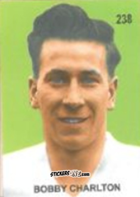 Cromo Bobby Charlton - Campeonato Mundial de Futbol 1958 Suecia n. 238 - IMPORTADORES PERUANOS