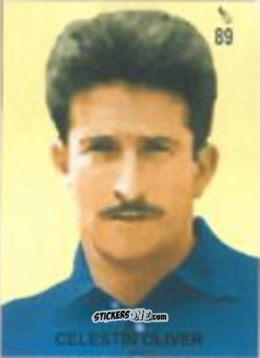 Cromo Célestin Oliver - Campeonato Mundial de Futbol 1958 Suecia n. 89 - IMPORTADORES PERUANOS