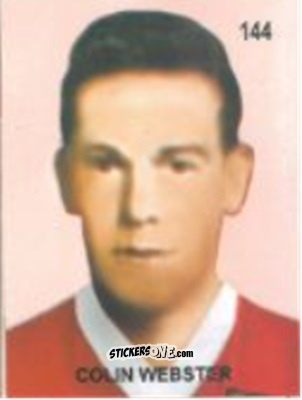 Cromo Colin Webster - Campeonato Mundial de Futbol 1958 Suecia n. 144 - IMPORTADORES PERUANOS