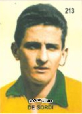 Cromo De Sordi - Campeonato Mundial de Futbol 1958 Suecia n. 213 - IMPORTADORES PERUANOS