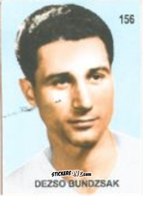 Cromo Dezső Bundzsák - Campeonato Mundial de Futbol 1958 Suecia n. 156 - IMPORTADORES PERUANOS
