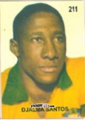 Cromo Djalma Santos - Campeonato Mundial de Futbol 1958 Suecia n. 211 - IMPORTADORES PERUANOS