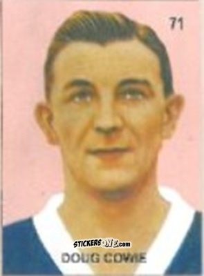 Cromo Doug Cowie - Campeonato Mundial de Futbol 1958 Suecia n. 71 - IMPORTADORES PERUANOS