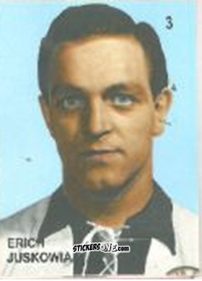 Figurina Erich Juskowiak - Campeonato Mundial de Futbol 1958 Suecia n. 3 - IMPORTADORES PERUANOS