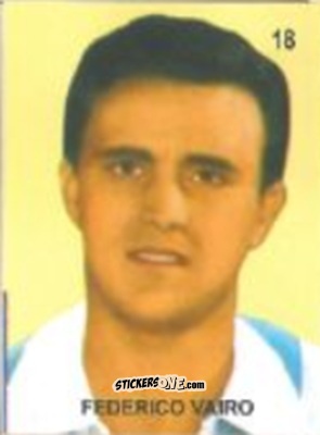 Figurina Federico Vairo - Campeonato Mundial de Futbol 1958 Suecia n. 18 - IMPORTADORES PERUANOS