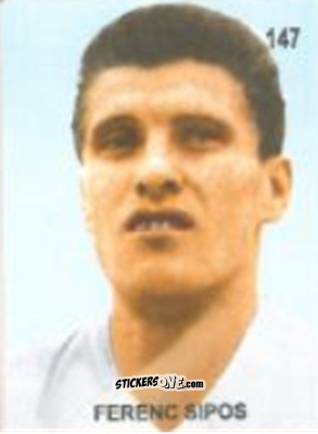 Sticker Ferenc Sipos - Campeonato Mundial de Futbol 1958 Suecia n. 147 - IMPORTADORES PERUANOS