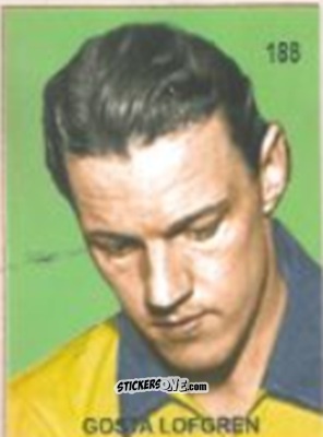 Sticker Gösta Löfgren - Campeonato Mundial de Futbol 1958 Suecia n. 188 - IMPORTADORES PERUANOS