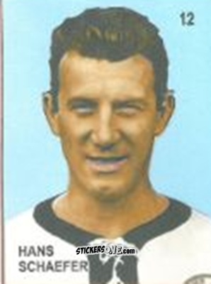 Figurina Hans Schaffer - Campeonato Mundial de Futbol 1958 Suecia n. 12 - IMPORTADORES PERUANOS