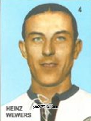 Figurina Heinz Wewers - Campeonato Mundial de Futbol 1958 Suecia n. 4 - IMPORTADORES PERUANOS
