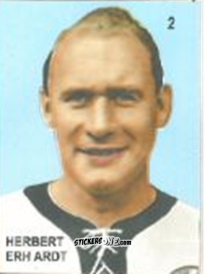 Figurina Herbert Erh Ardt - Campeonato Mundial de Futbol 1958 Suecia n. 2 - IMPORTADORES PERUANOS