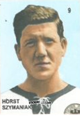 Figurina Horst Szymaniak - Campeonato Mundial de Futbol 1958 Suecia n. 9 - IMPORTADORES PERUANOS