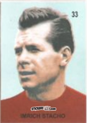 Cromo Imrich Stacho - Campeonato Mundial de Futbol 1958 Suecia n. 33 - IMPORTADORES PERUANOS