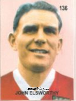 Sticker John Elsworthy - Campeonato Mundial de Futbol 1958 Suecia n. 136 - IMPORTADORES PERUANOS