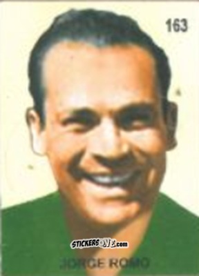 Sticker Jorge Romo - Campeonato Mundial de Futbol 1958 Suecia n. 163 - IMPORTADORES PERUANOS