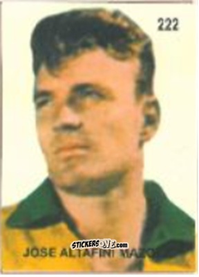 Sticker Jose Altafini / Mazzola - Campeonato Mundial de Futbol 1958 Suecia n. 222 - IMPORTADORES PERUANOS