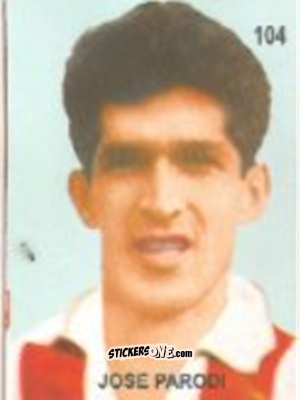 Cromo José Parodi - Campeonato Mundial de Futbol 1958 Suecia n. 104 - IMPORTADORES PERUANOS