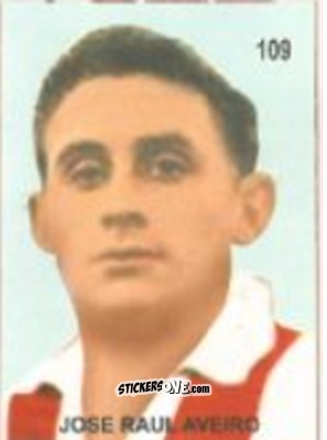 Sticker José Raúl Aveiro - Campeonato Mundial de Futbol 1958 Suecia n. 109 - IMPORTADORES PERUANOS