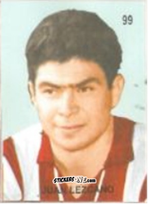 Sticker Juan Lezcano - Campeonato Mundial de Futbol 1958 Suecia n. 99 - IMPORTADORES PERUANOS