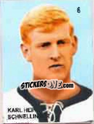 Sticker Karl Heinz Schnellinger - Campeonato Mundial de Futbol 1958 Suecia n. 6 - IMPORTADORES PERUANOS