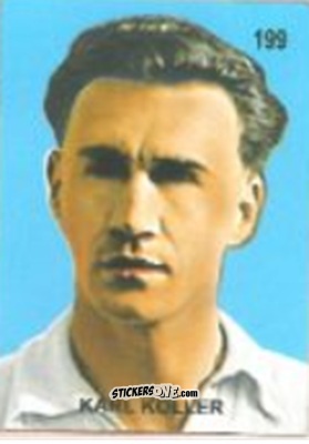 Figurina Karl Koller - Campeonato Mundial de Futbol 1958 Suecia n. 199 - IMPORTADORES PERUANOS
