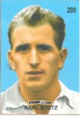 Figurina Karl Stotz - Campeonato Mundial de Futbol 1958 Suecia n. 200 - IMPORTADORES PERUANOS