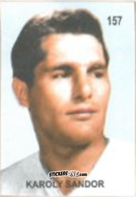 Figurina Károly Sándor - Campeonato Mundial de Futbol 1958 Suecia n. 157 - IMPORTADORES PERUANOS