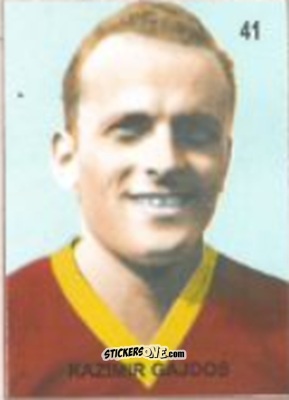 Cromo Kazimir Gajdos - Campeonato Mundial de Futbol 1958 Suecia n. 41 - IMPORTADORES PERUANOS