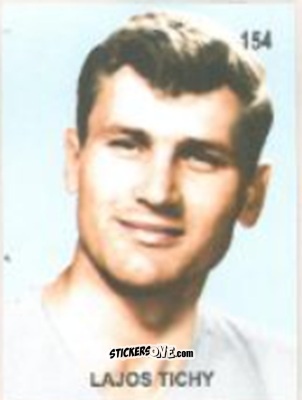 Figurina Lajos Tichy - Campeonato Mundial de Futbol 1958 Suecia n. 154 - IMPORTADORES PERUANOS