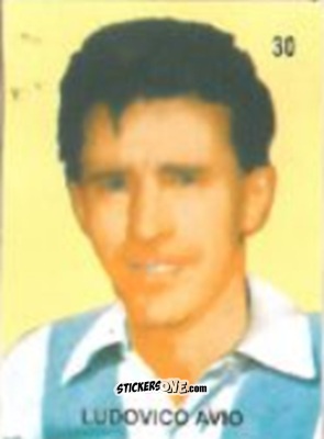 Cromo Ludovico Avio - Campeonato Mundial de Futbol 1958 Suecia n. 30 - IMPORTADORES PERUANOS