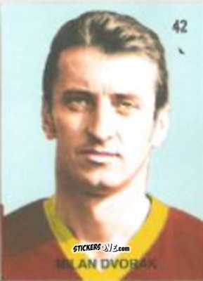 Cromo Milan Dvorak - Campeonato Mundial de Futbol 1958 Suecia n. 42 - IMPORTADORES PERUANOS