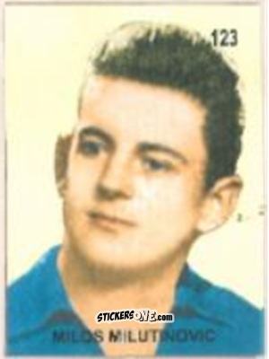 Figurina Miloš Milutinović - Campeonato Mundial de Futbol 1958 Suecia n. 123 - IMPORTADORES PERUANOS