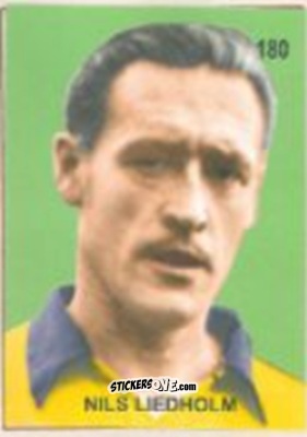Figurina Nils Liedholm - Campeonato Mundial de Futbol 1958 Suecia n. 180 - IMPORTADORES PERUANOS