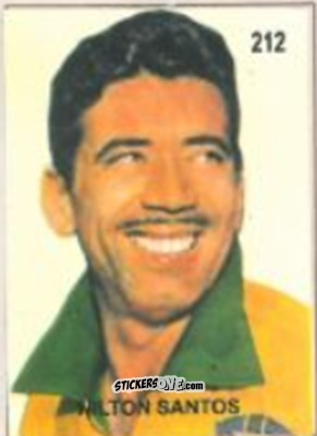 Cromo Nílton Santos - Campeonato Mundial de Futbol 1958 Suecia n. 212 - IMPORTADORES PERUANOS