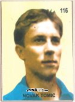 Figurina Novak Tomić - Campeonato Mundial de Futbol 1958 Suecia n. 116 - IMPORTADORES PERUANOS