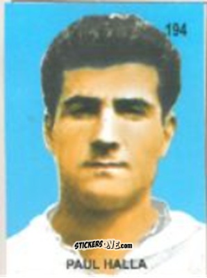 Sticker Paul Halla - Campeonato Mundial de Futbol 1958 Suecia n. 194 - IMPORTADORES PERUANOS