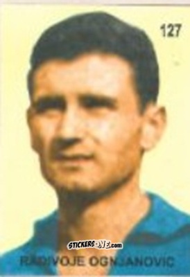 Figurina Radivoje Ognjanović - Campeonato Mundial de Futbol 1958 Suecia n. 127 - IMPORTADORES PERUANOS