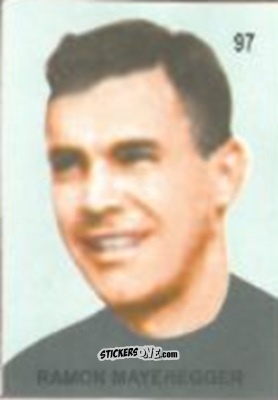 Sticker Ramon Mayeregger - Campeonato Mundial de Futbol 1958 Suecia n. 97 - IMPORTADORES PERUANOS