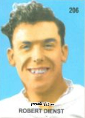 Sticker Robert Dienst - Campeonato Mundial de Futbol 1958 Suecia n. 206 - IMPORTADORES PERUANOS