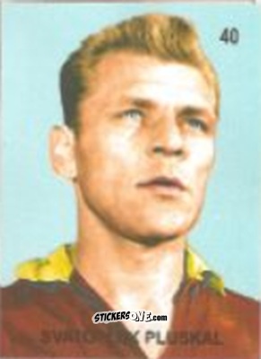 Cromo Svatopluk Pluskal - Campeonato Mundial de Futbol 1958 Suecia n. 40 - IMPORTADORES PERUANOS