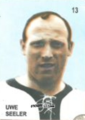 Sticker Uwe Seeler - Campeonato Mundial de Futbol 1958 Suecia n. 13 - IMPORTADORES PERUANOS