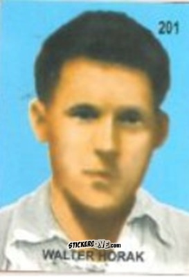 Sticker Walter Horak - Campeonato Mundial de Futbol 1958 Suecia n. 201 - IMPORTADORES PERUANOS