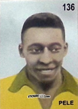 Cromo Pele - Campeonato Mundial de Futbol 1962 Chile n. 136 - IMPORTADORES PERUANOS