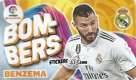 Sticker Benzema - Chicle Liga 2019-2020 n. 33 - Panini