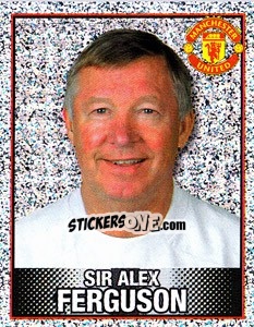 Sticker Sir Alex Ferguson - Manchester United 2006-2007 n. 9 - Panini