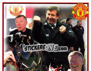 Sticker Sir Alex Ferguson (1 of 2) - Manchester United 2006-2007 n. 10 - Panini